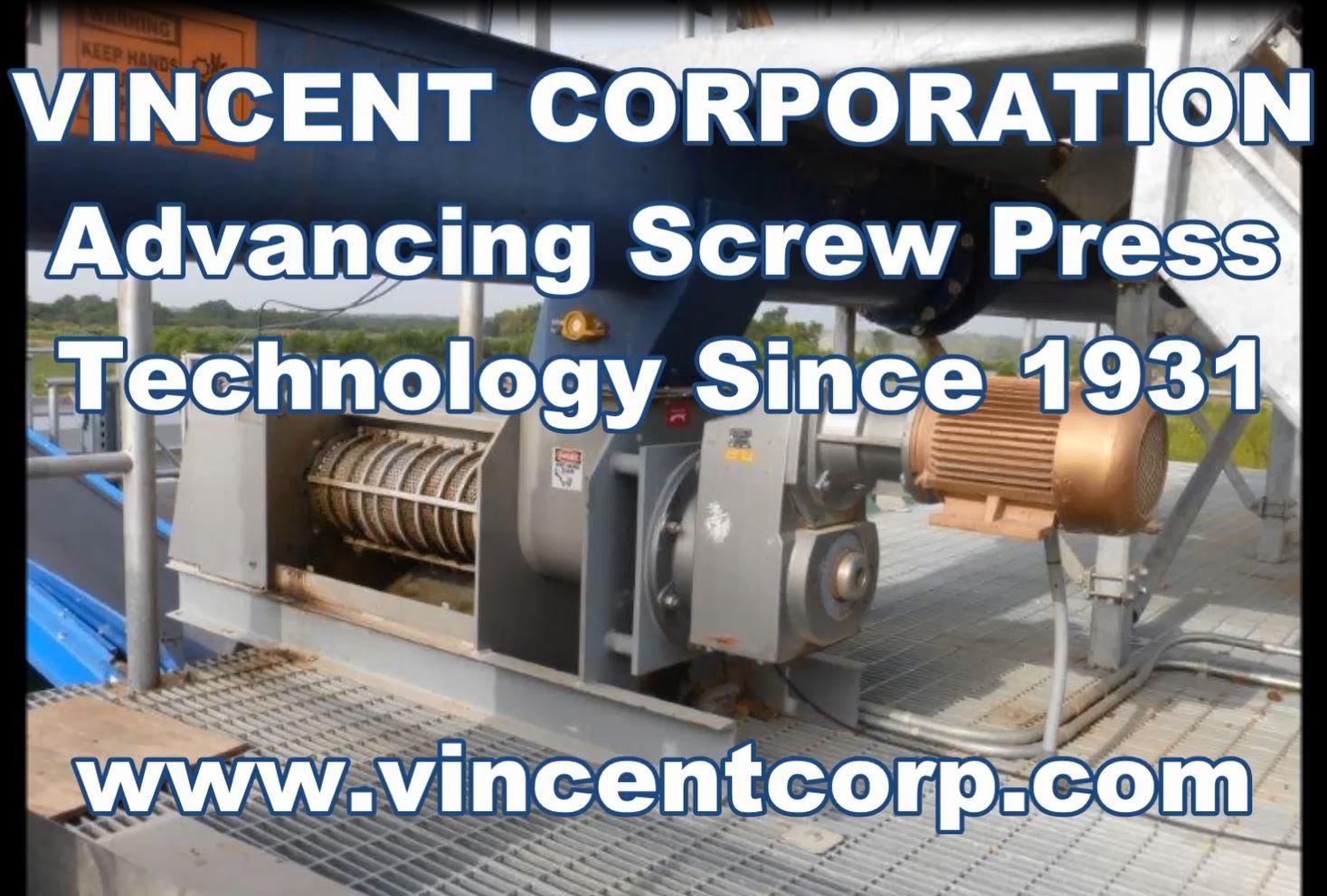 Screw Press Videos Vincent Corp